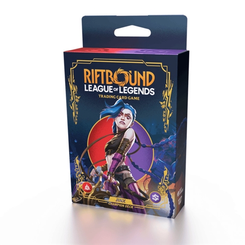 Riftbound League of Legends TCG - Set One Origins Champion Deck - Jinx Display